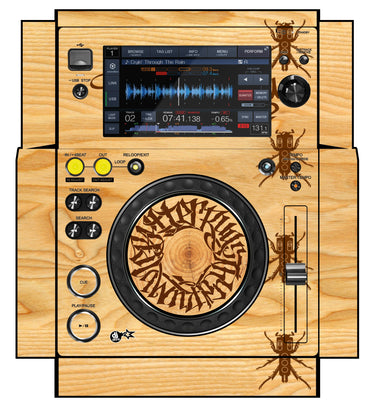 Pioneer DJ XDJ 700 Skin Thudrumble Wood